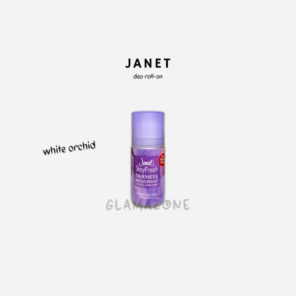 Janet Fairness Deodorant Roll-On - White Orchid - 50ML