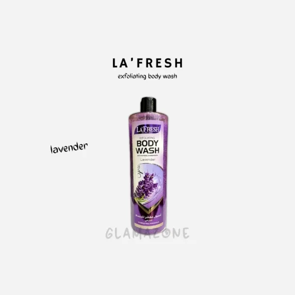 LA'FRESH Exfoliating Body Wash - Lavender - 1000ML