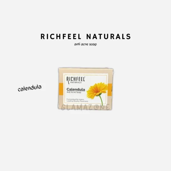 Richfeel Naturals Anti-Acne Calendula Soap - 75G