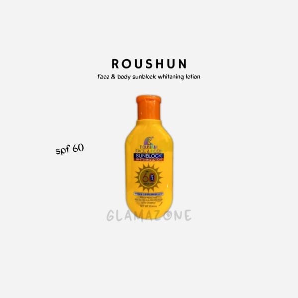 Roushun Sunblock Whitening Lotion - Face & Body - SPF 60 - 200ML
